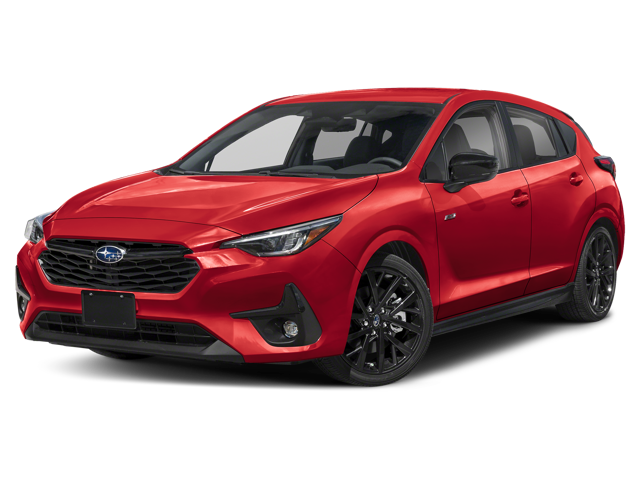 The subaru impreza rs trim.