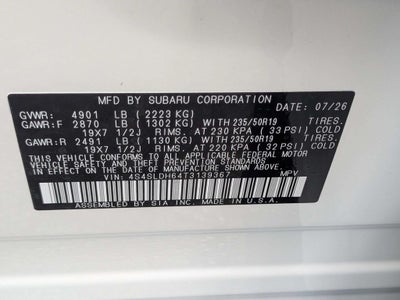 2026 Subaru FORESTER Sport Onyx Edition