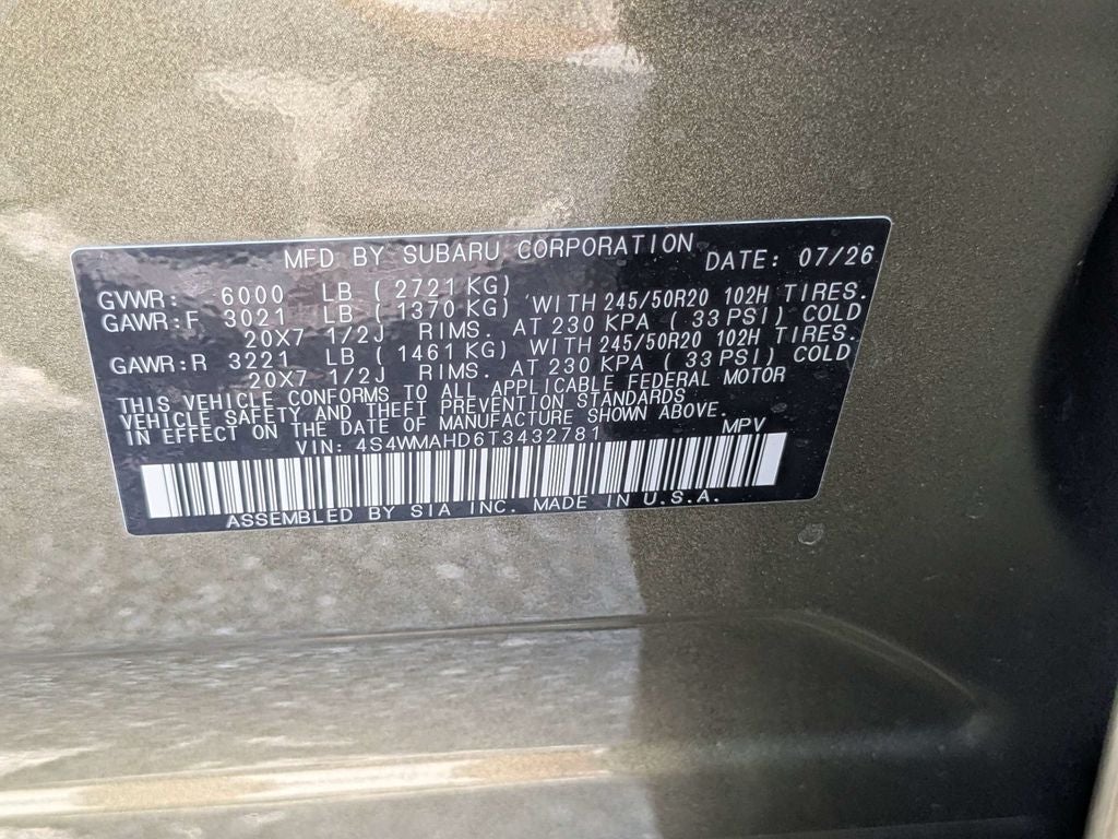 2026 Subaru ASCENT Limited Bronze Edition 7-Passenger