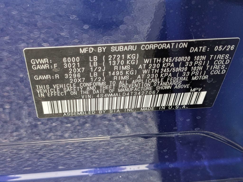 2026 Subaru ASCENT Onyx Edition Touring 7-Passenger