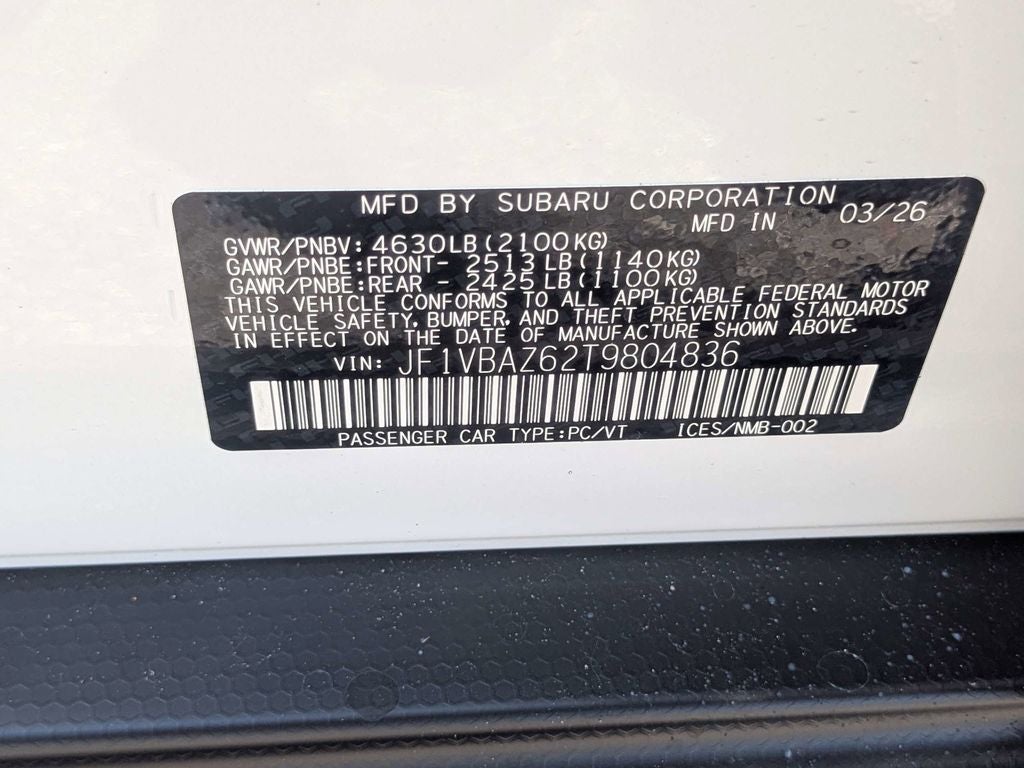 2026 Subaru WRX tS