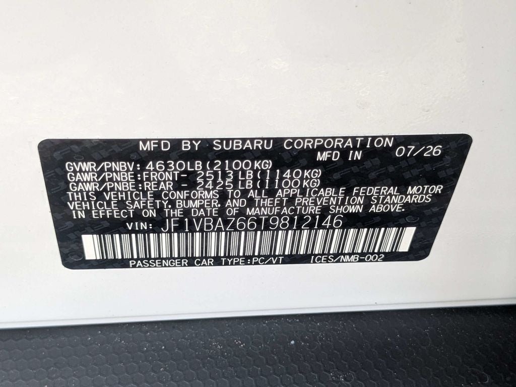 2026 Subaru WRX tS