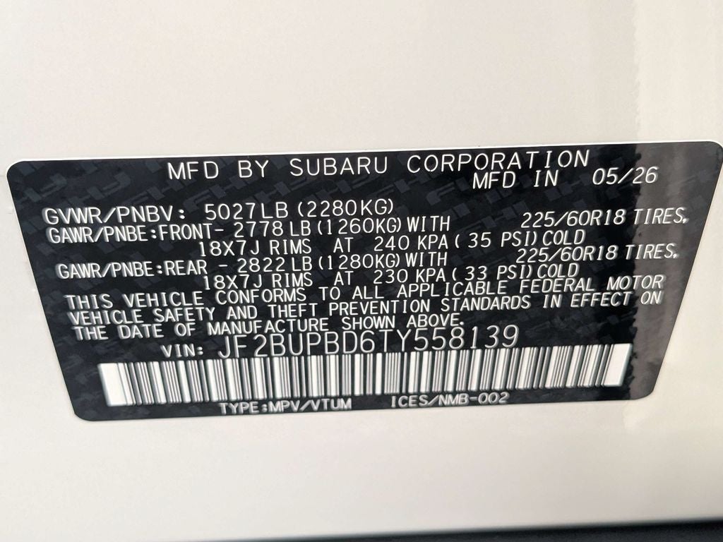 2026 Subaru OUTBACK Premium