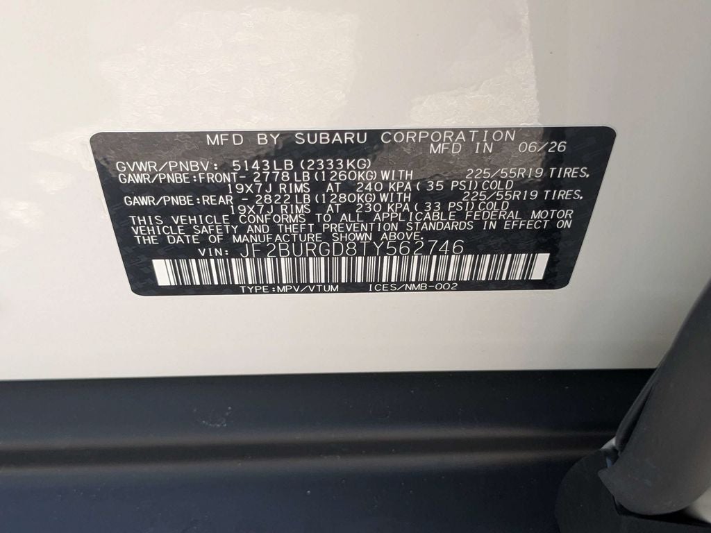 2026 Subaru OUTBACK Limited XT
