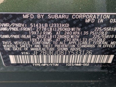 2026 Subaru OUTBACK Touring XT