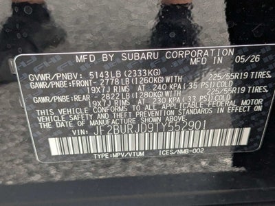 2026 Subaru OUTBACK Touring XT
