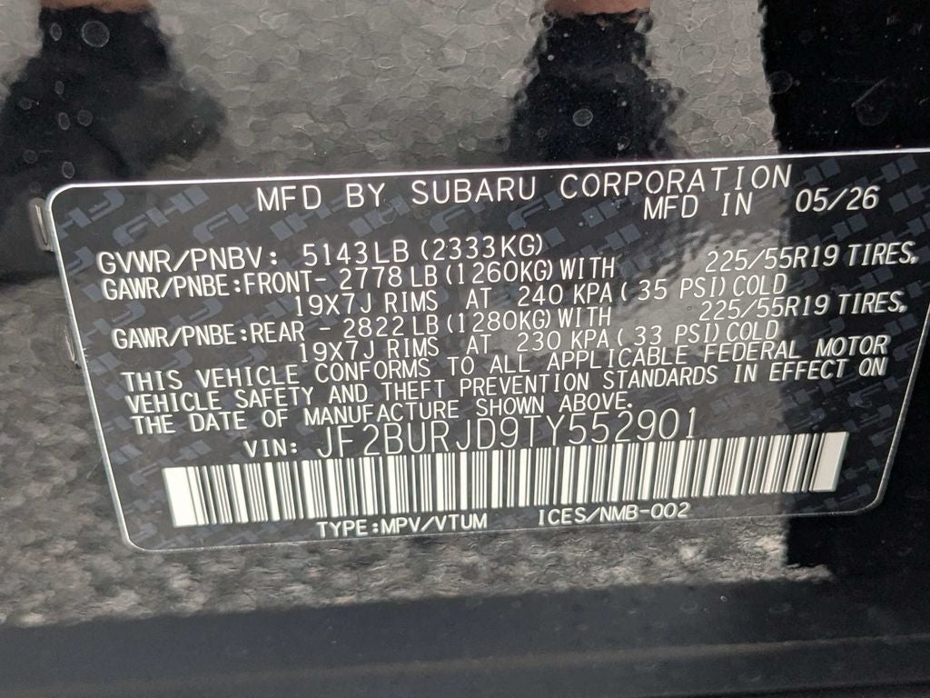2026 Subaru OUTBACK Touring XT