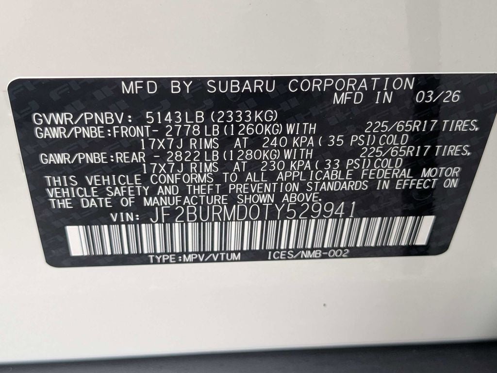 2026 Subaru OUTBACK Wilderness
