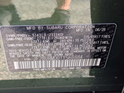 2026 Subaru OUTBACK Wilderness