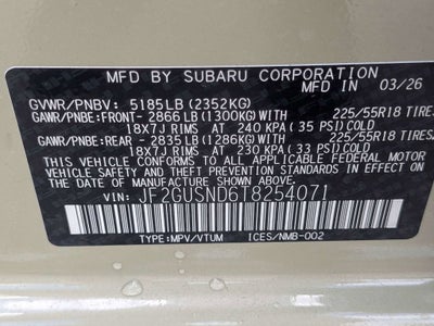 2026 Subaru CROSSTREK Limited Hybrid