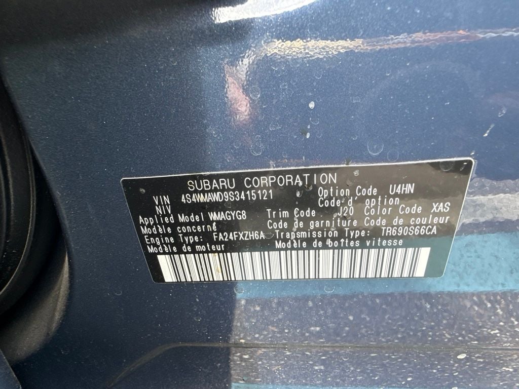 2025 Subaru Ascent Onyx Edition Touring