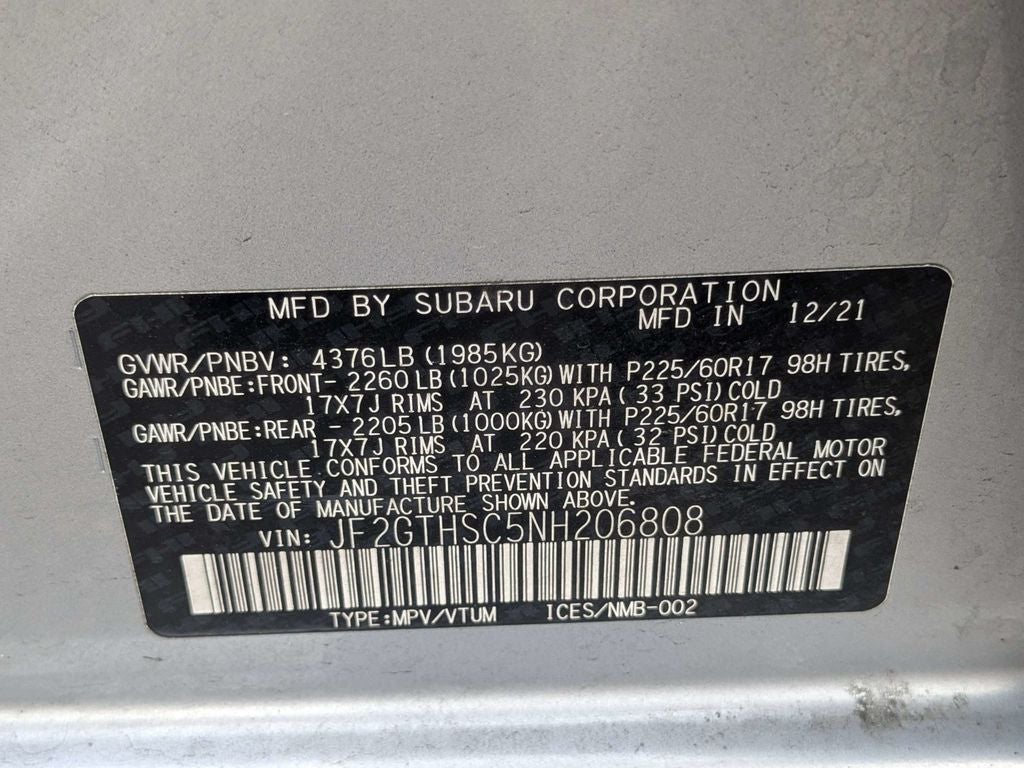 2022 Subaru Crosstrek Sport