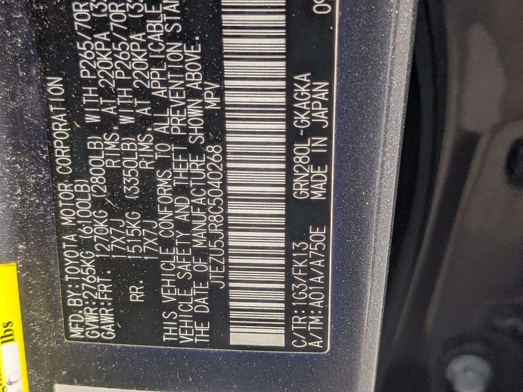 2012 Toyota 4Runner SR5