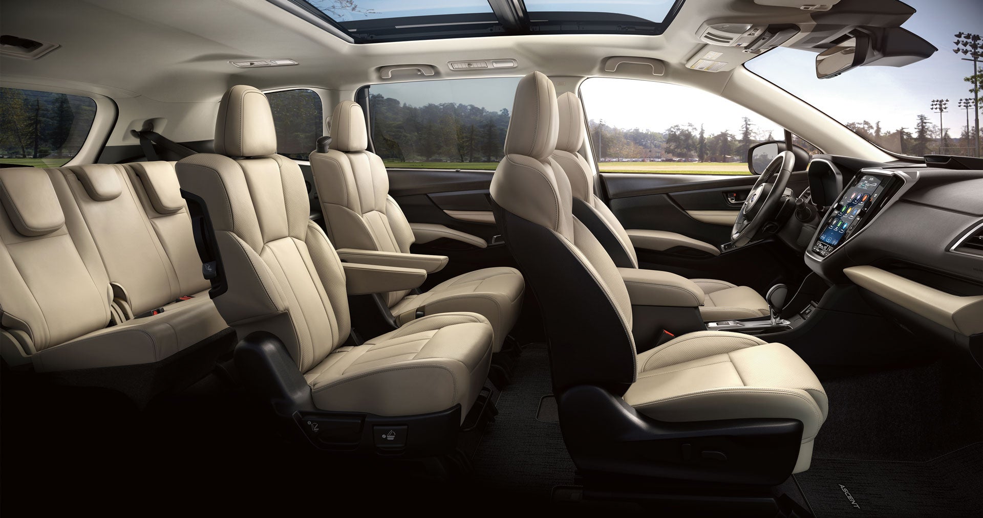 2026 Subaru Ascent Limited 7-Passenger Shown in Warm Ivory Leather