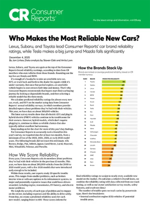 Who Makes the Most Reliable Cars | Hanania Subaru of Orange Park in Jacksonville FL