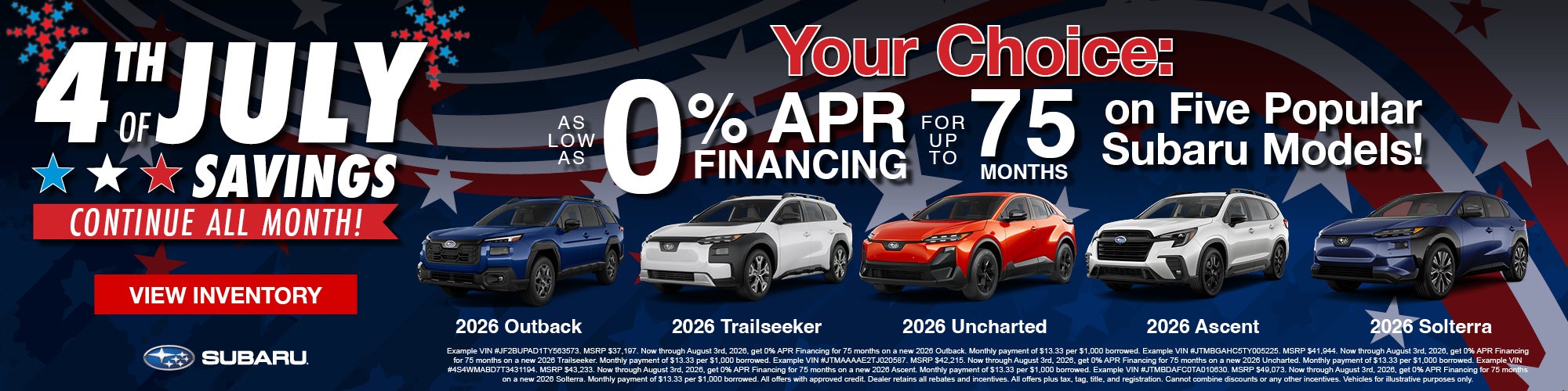 0% APR for 75 Months