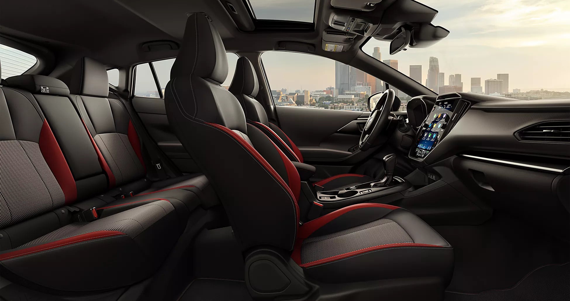 The interior design of the impreza.