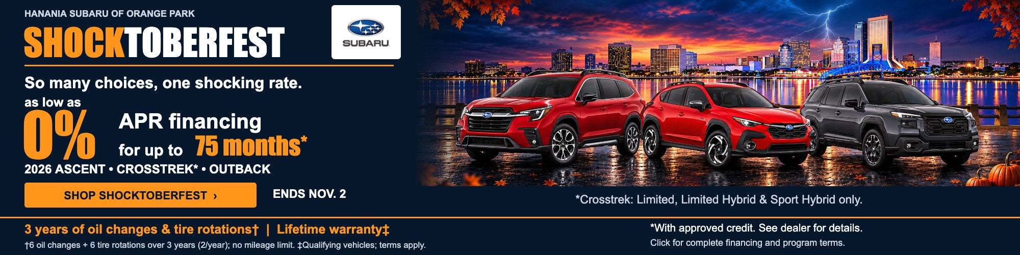 Shocktoberfest SUV lineup: as low as 0% APR