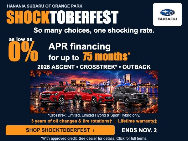 Shocktoberfest SUV lineup: as low as 0% APR